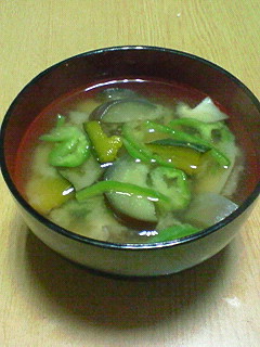 夏野菜味噌汁