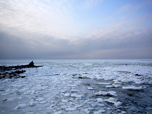 知床の流氷