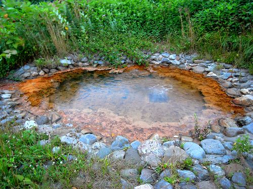 温泉の池