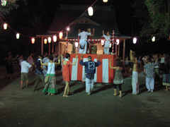 三宅島の神着地区の御笏神社（おしゃくじんじゃ）のお祭り