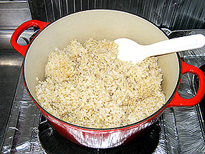 お鍋で炊く玄米ご飯
