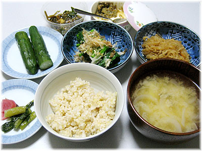 野菜いっぱい玄米ご飯定食