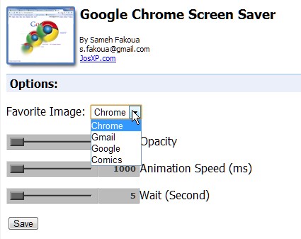 カロシーのブログ Googlechromeのスクリーンセイバー Chrome Screen Saver