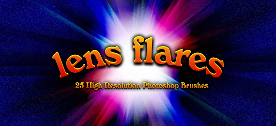 More Lens Flares 25 High Resolution Photoshop Brushes