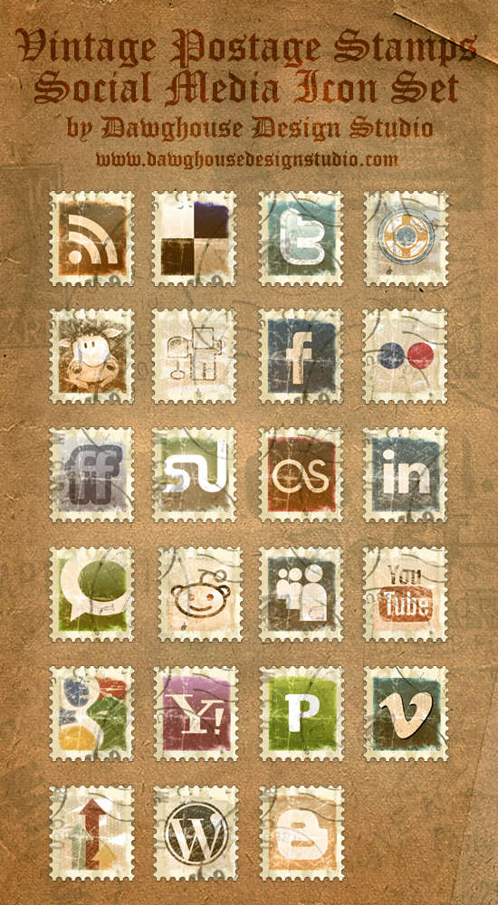 Vintage-Postage-Stamp-Icons-by-Dawghouse