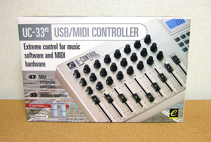 デジタル家電系日記 Evolution UC-33eを購入。Midiコントローラー