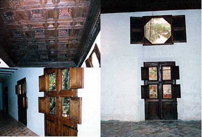 アランブラ宮殿の木工窓枠細工