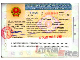 2009(H21).08.07(金) ベトナム6ヶ月マルチビザ 六ヶ月 VISA Multiple entries パスポート Passport 02