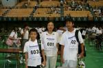 ハワイから2名、韓国から1名が参加。左からオオシマ選手、ミン選手、オカムラ選手